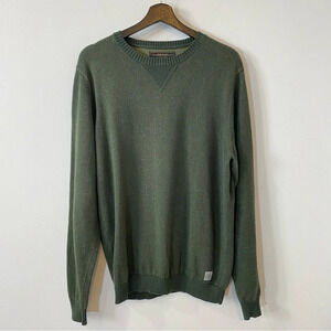 Jack & Jones L Jacob Crew Neck in Hunter Green 100% Cotton